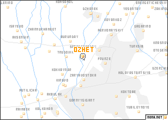 map of Ozhet