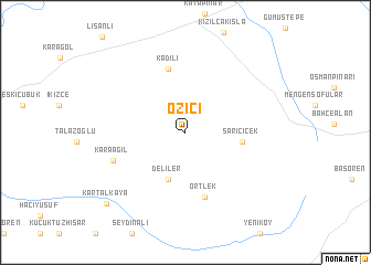 map of Öziçi