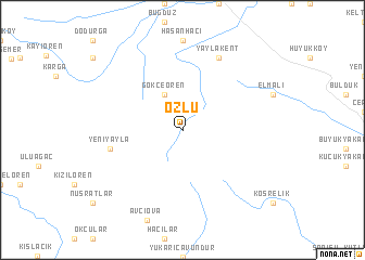 map of Özlü