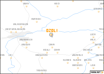 map of Ozoli