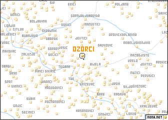 map of Ozorci