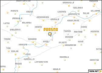 map of Pääsna
