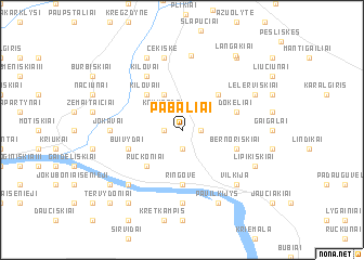 map of Pabaliai