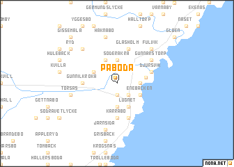 map of Påboda