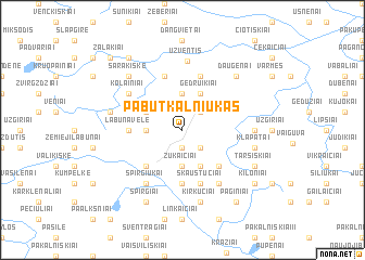 map of Pabutkalniukas