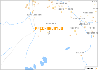 map of Pacchahuayjo