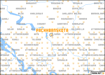 map of Pāchh Bānskota
