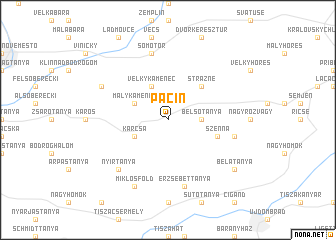 map of Pácin