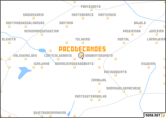 map of Paço de Camões