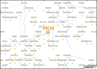 map of Paços