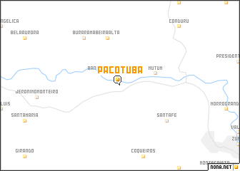 map of Pacotuba