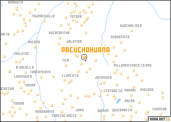 map of Pacuchohuaña