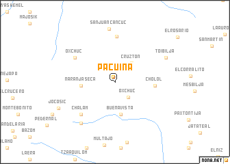 map of Pacuiná