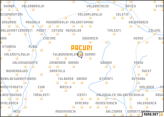 map of Păcuri