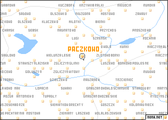 map of Pączkowo