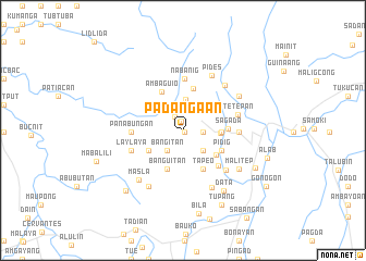 map of Padangaan