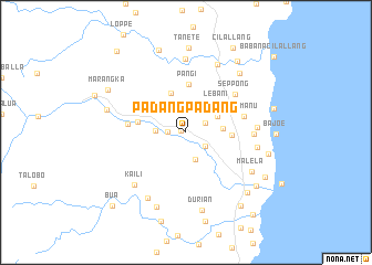 map of Padangpadang