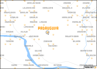 map of Padauguva