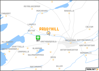 map of Paddy Hill