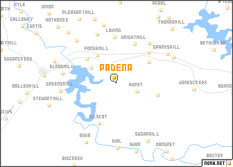 map of Padena