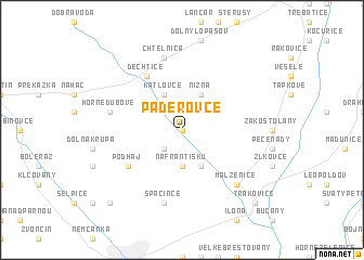 map of Paderovce