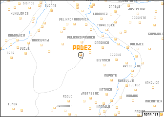 map of Padež