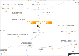 map of Padgett Landing