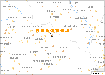 map of Padinska Mahala