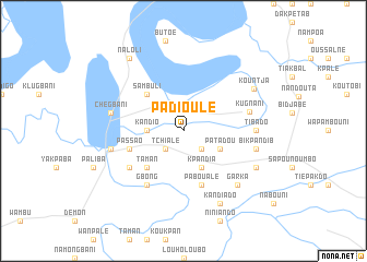 map of Padioulé