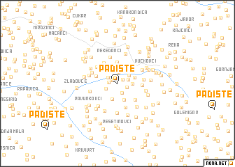 map of Padište