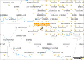 map of Padmākar