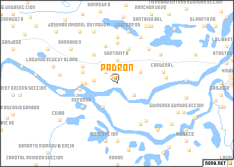 map of Padrón