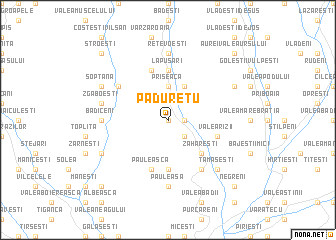 map of Pădureţu