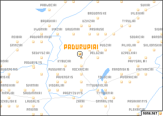 map of Padurupiai