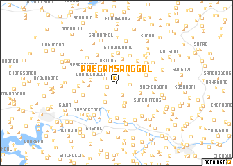 map of Paegamsang-gol