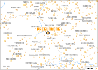 map of Paegun-dong