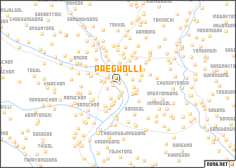 map of Paegwŏl-li