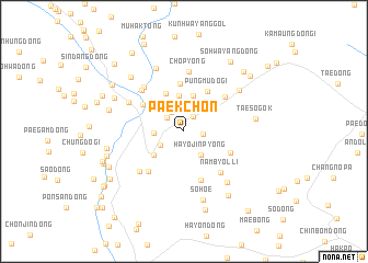 map of Paekchŏn