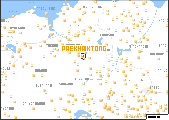 map of Paekhak-tong