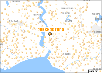 map of Paekhak-tong