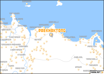 map of Paekhak-tong