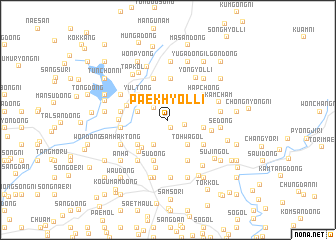 map of Paekhyŏl-li