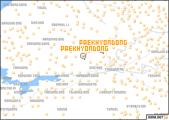 map of Paekhyŏn-dong