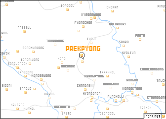 map of Paekpyŏng