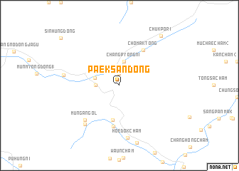 map of Paeksan-dong