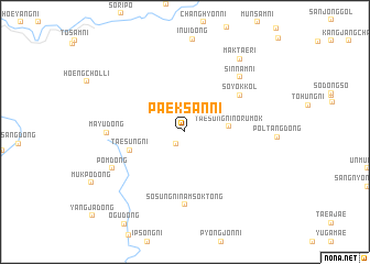 map of Paeksan-ni