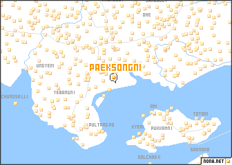 map of Paeksŏng-ni