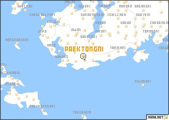map of Paektong-ni