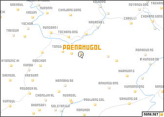 map of Paenamu-gol