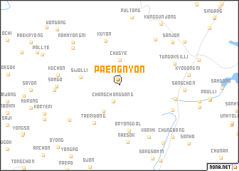 map of Paengnyŏn
